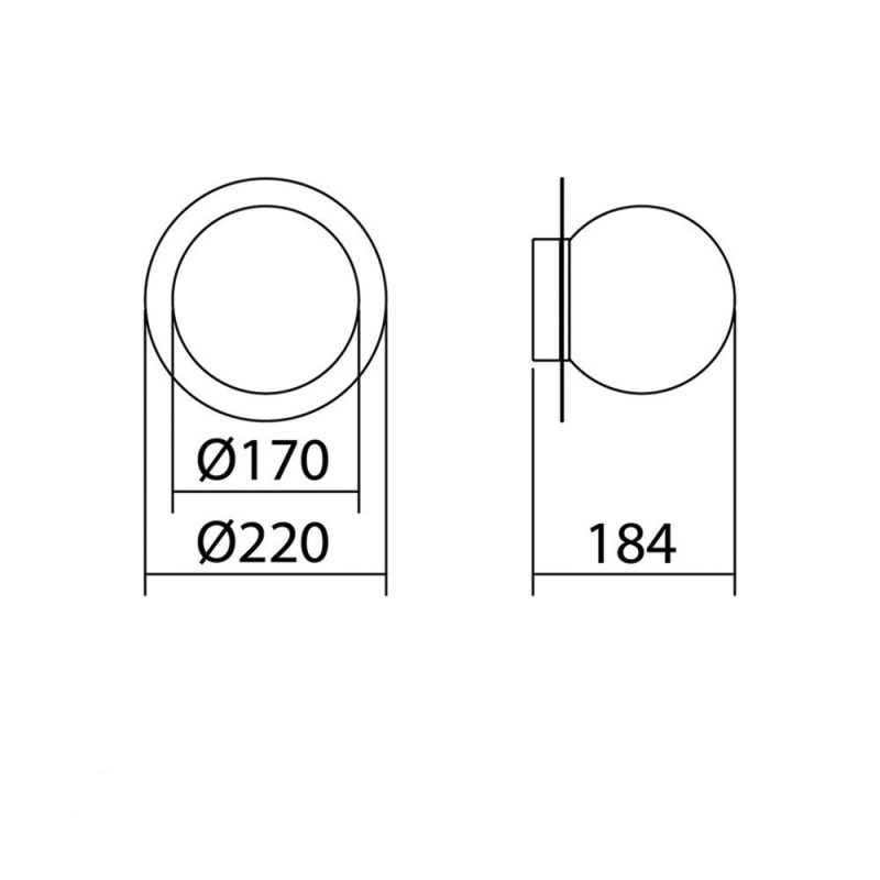 Applique salle de bain Floc bois clair IP44