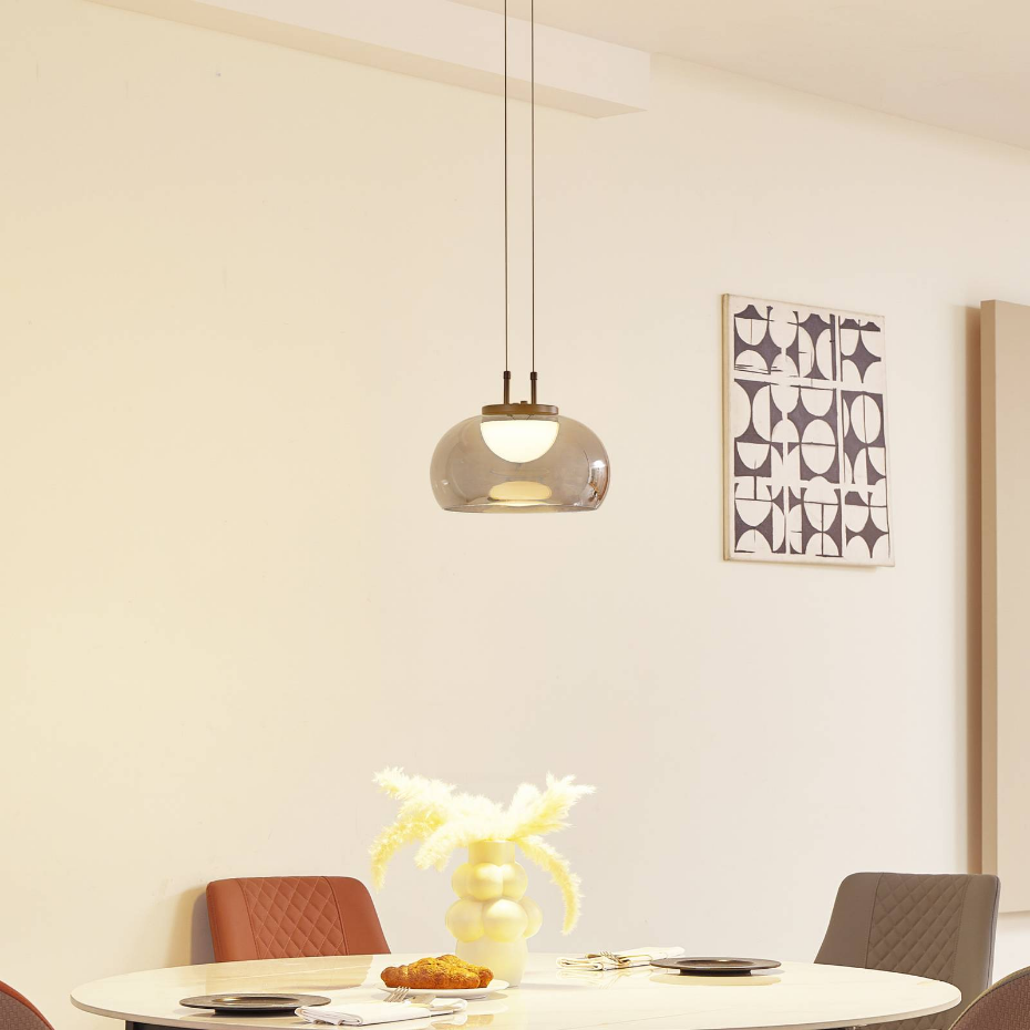 Suspension en verre moderneLED, Dain