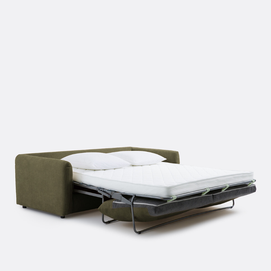 Canapé convertible 2, 3, 4 pl., velours gaufré Yde