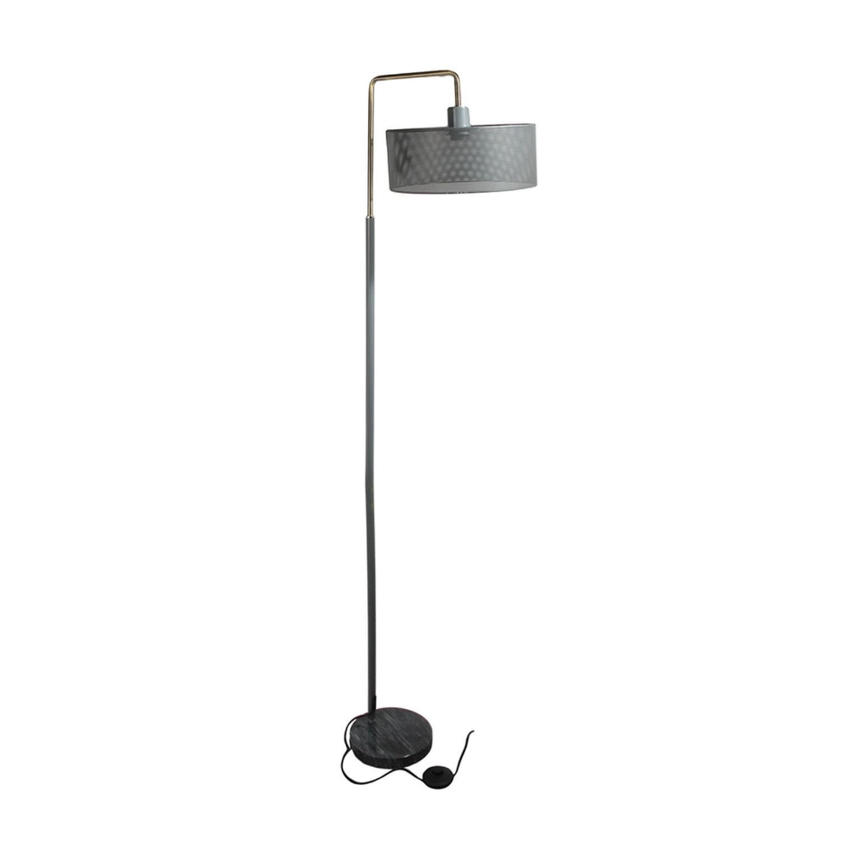 Lampadaire moderne ajouré Yvan - Socle en marbre - H. 152 cm