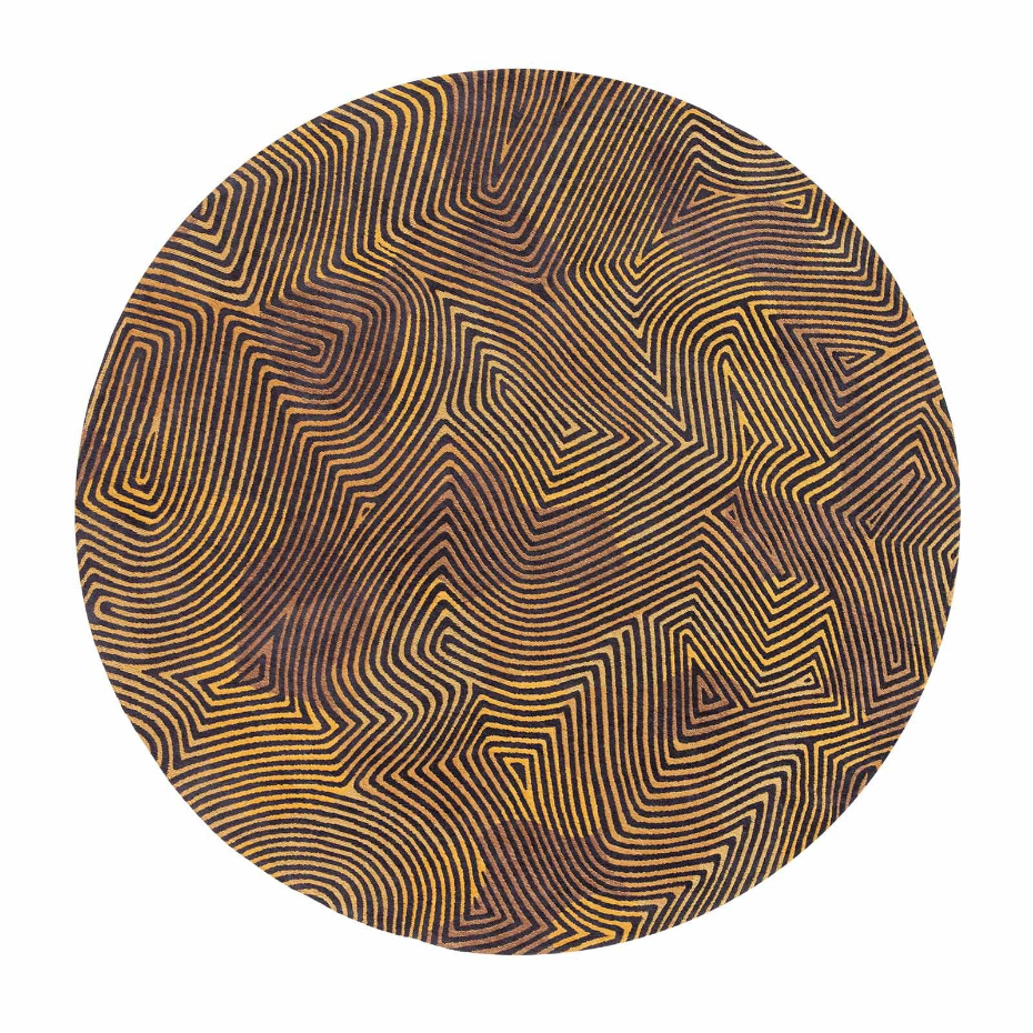 Tapis salon et chambre tissé plat BLACK HORIZON