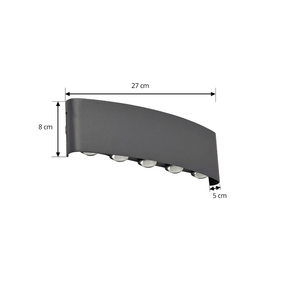 Applique extérieure en aluminium moderneLED