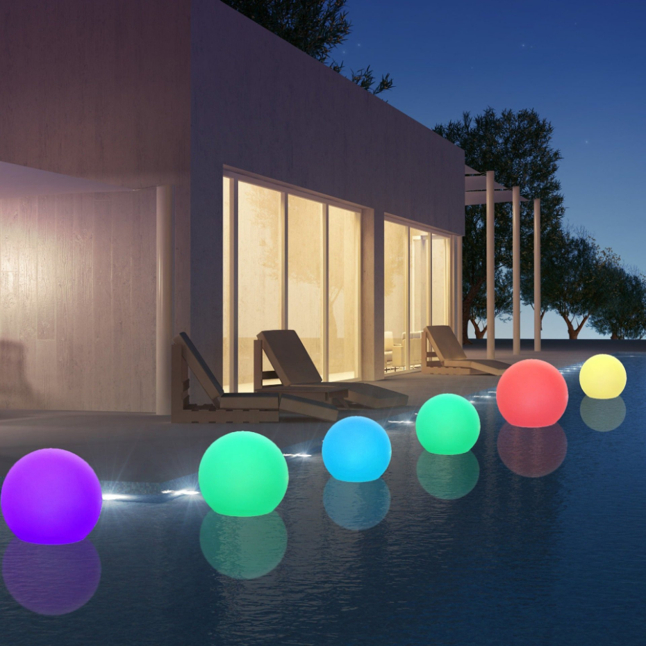 2 Boule lumineuse solaire SOLSTY RGB D30CM