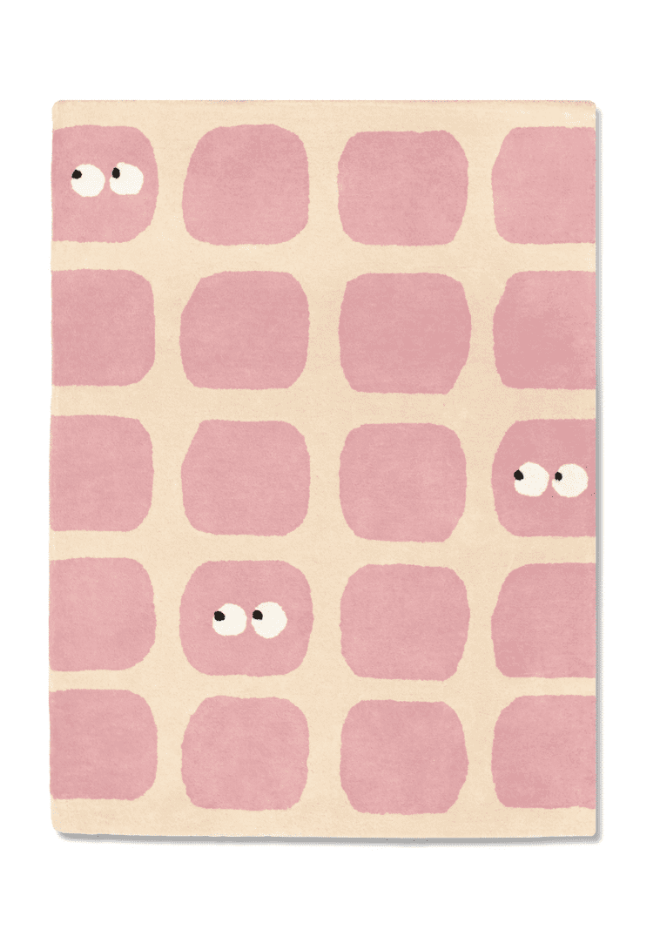 Tapis enfant rectangulaire épais, Coton bio GOTS, BIDULES