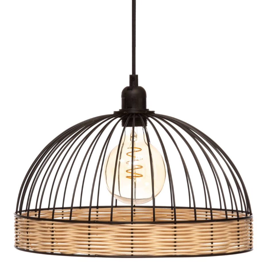 Suspension filaire rotin SUWA