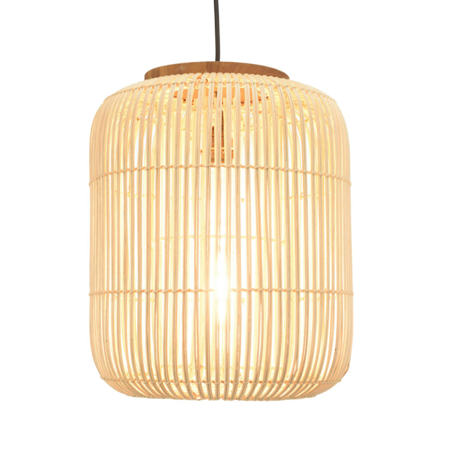 Suspension en rotin allongée 35cm FOLELLI