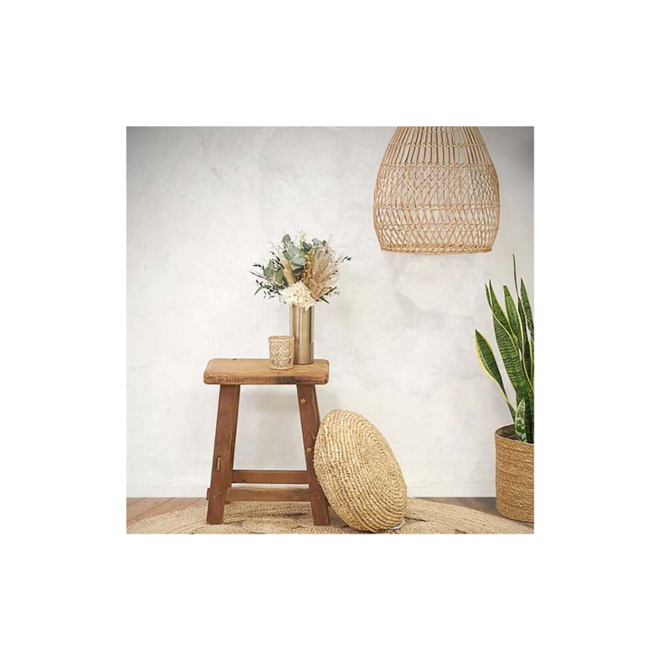 Abat-jour en rotin naturel pour suspension Ovale