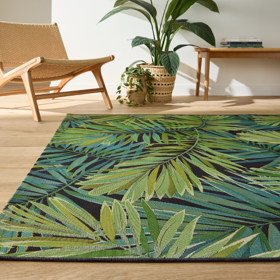 Tapis tissé plat intérieur et extérieur, Mokoa