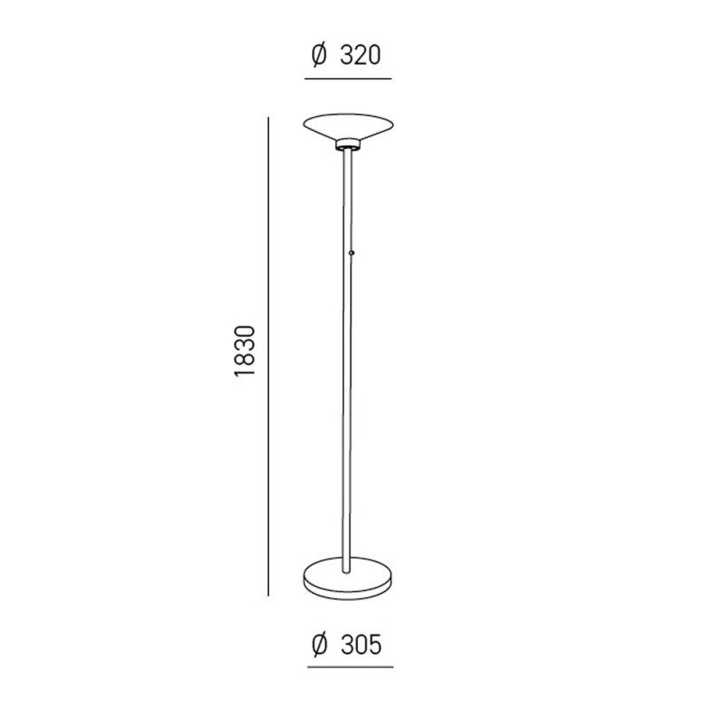Lampadaire Led Dimmable Noir Ypsilon