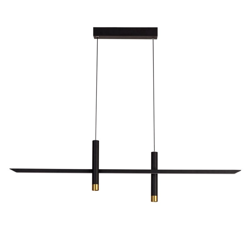Suspension Cuisine Led Noir Et Or Lespar