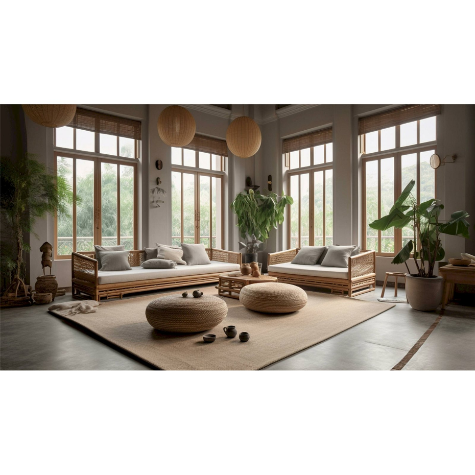 Suspension en tissu rond Boho Elegant