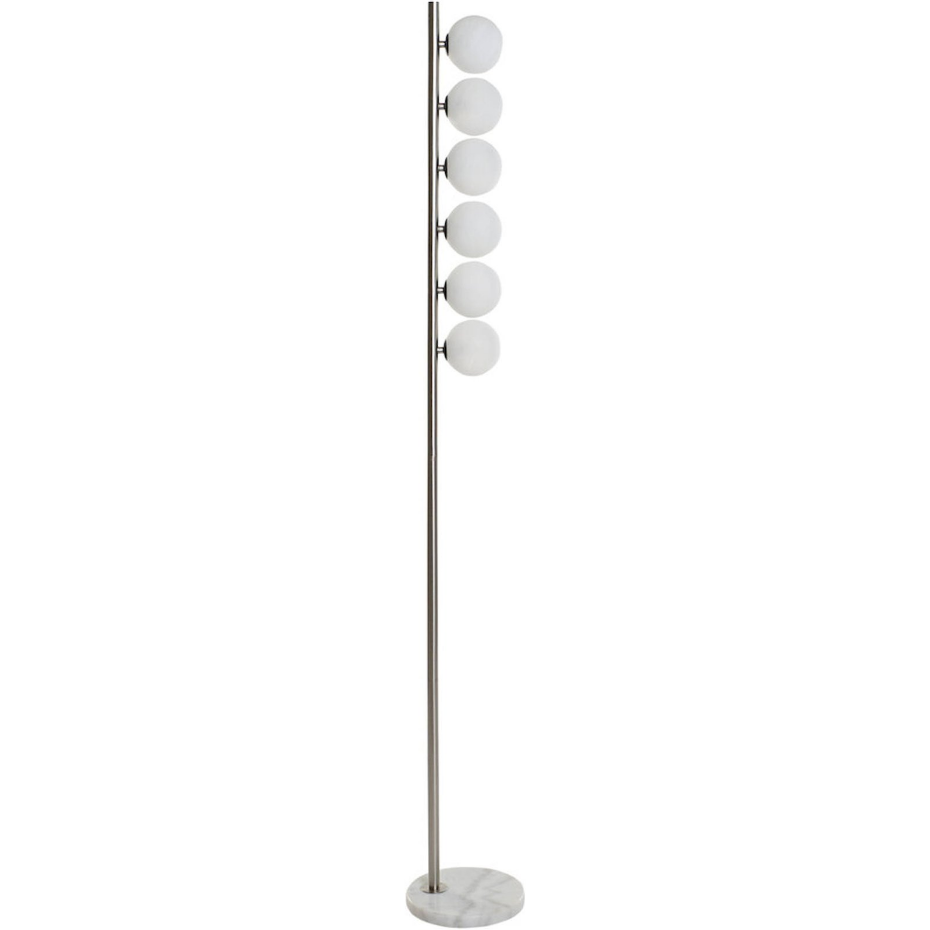 Lampadaire en métal et verre rond Moderno