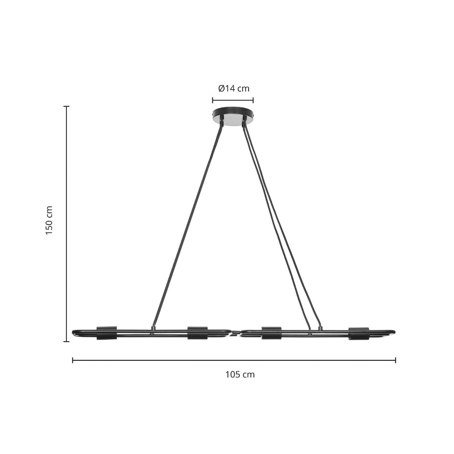 Suspension en métal design, Tornike