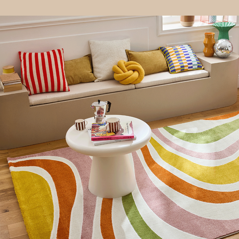 Tapis de salon motifs abstraits MEMPHIS