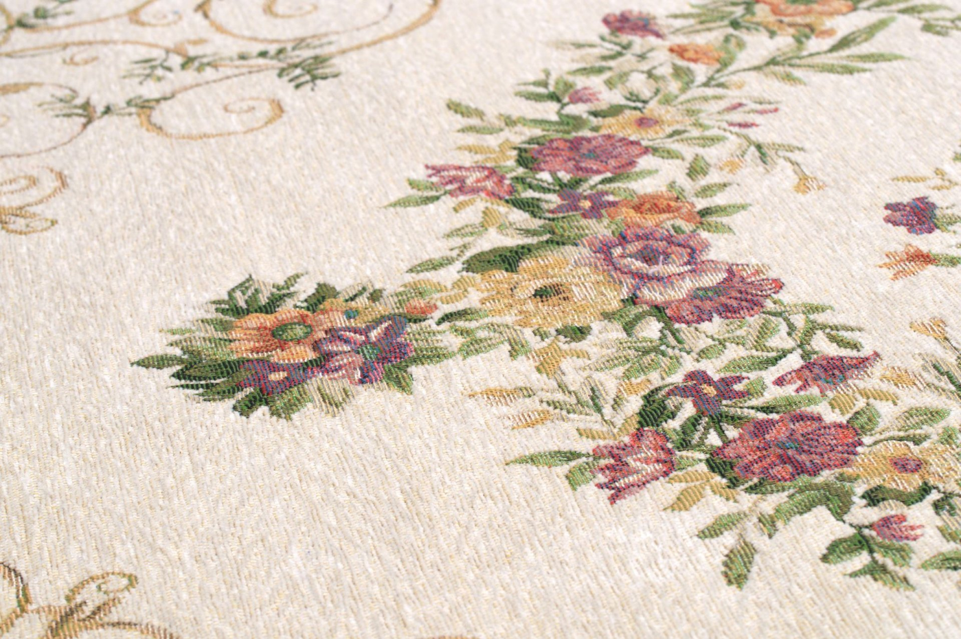 Tapis floral Flomi Florentina, tissé, plat