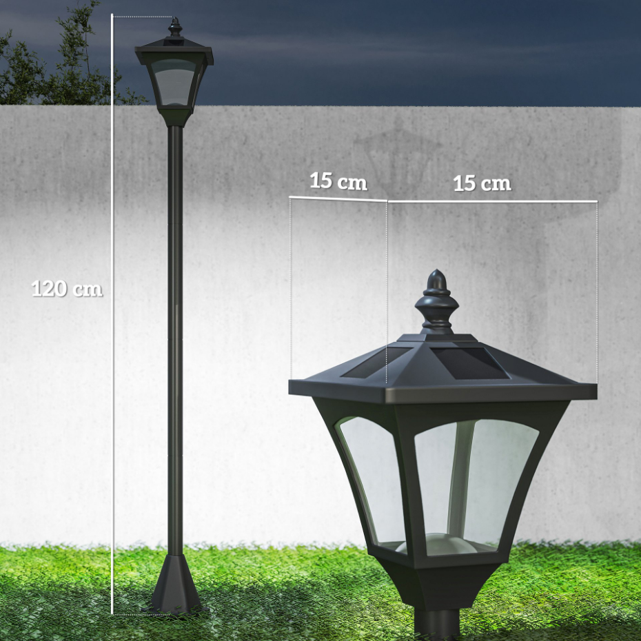 Lampadaire extérieur solaire lanterne - OLDIIZ