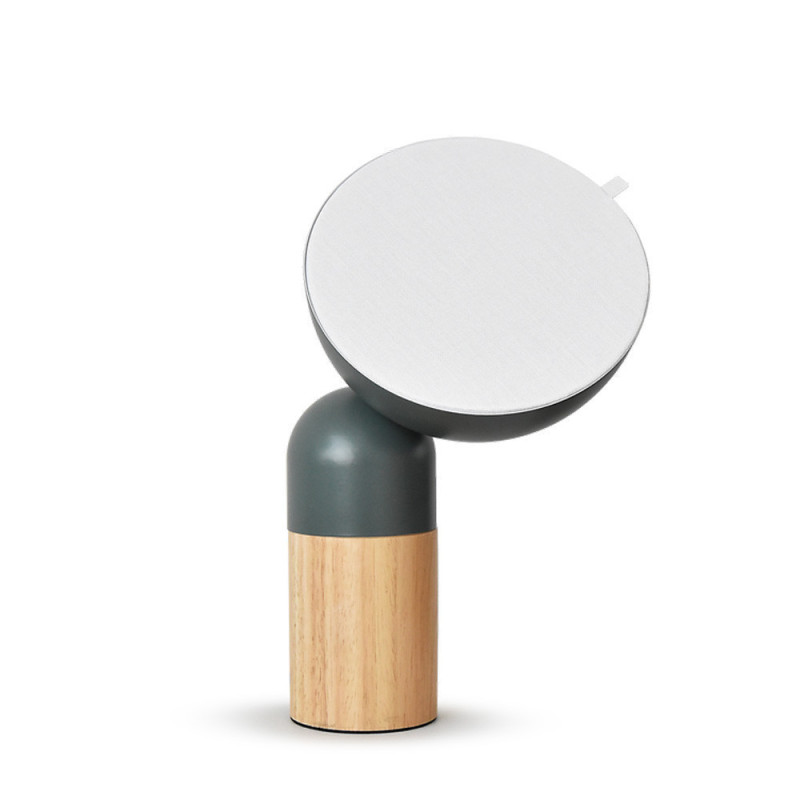 Lampe de table bois et métal Max S vert