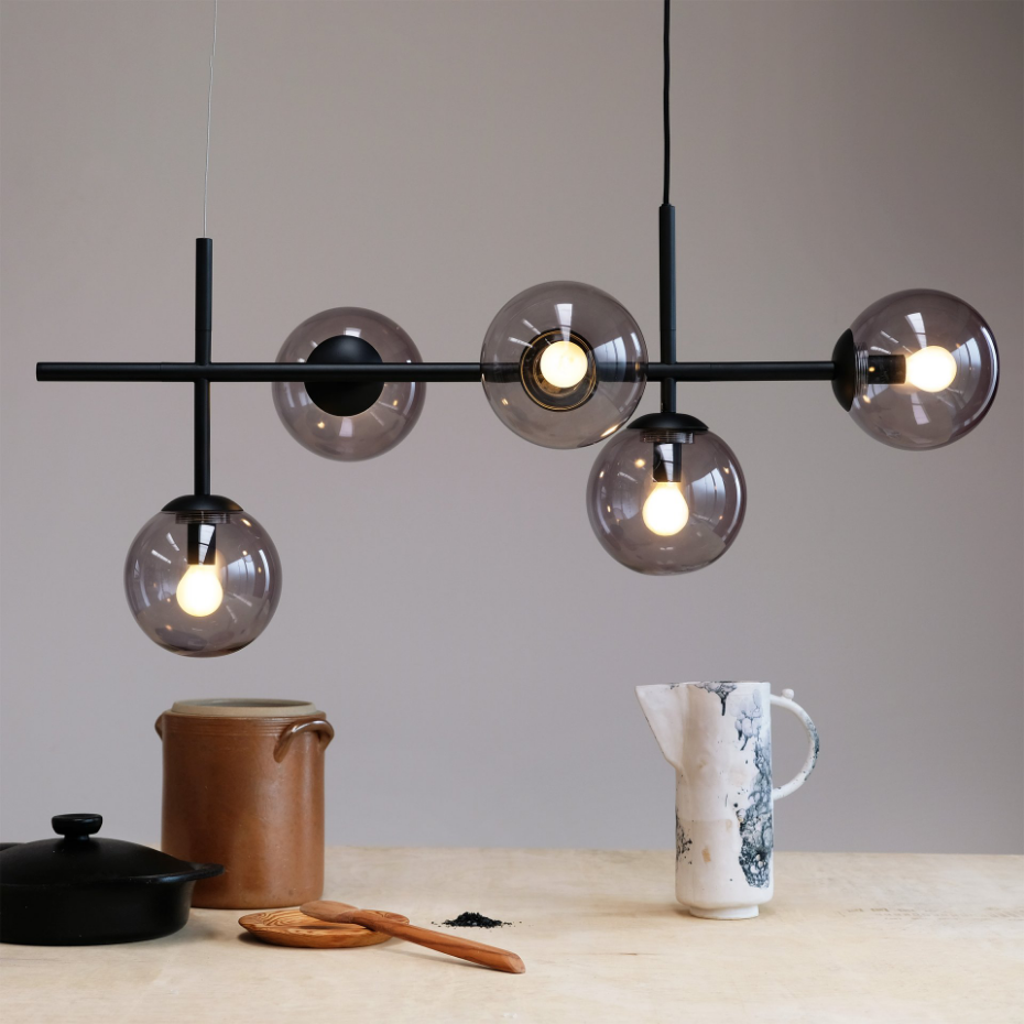 Suspension en Verre et Métal COMO