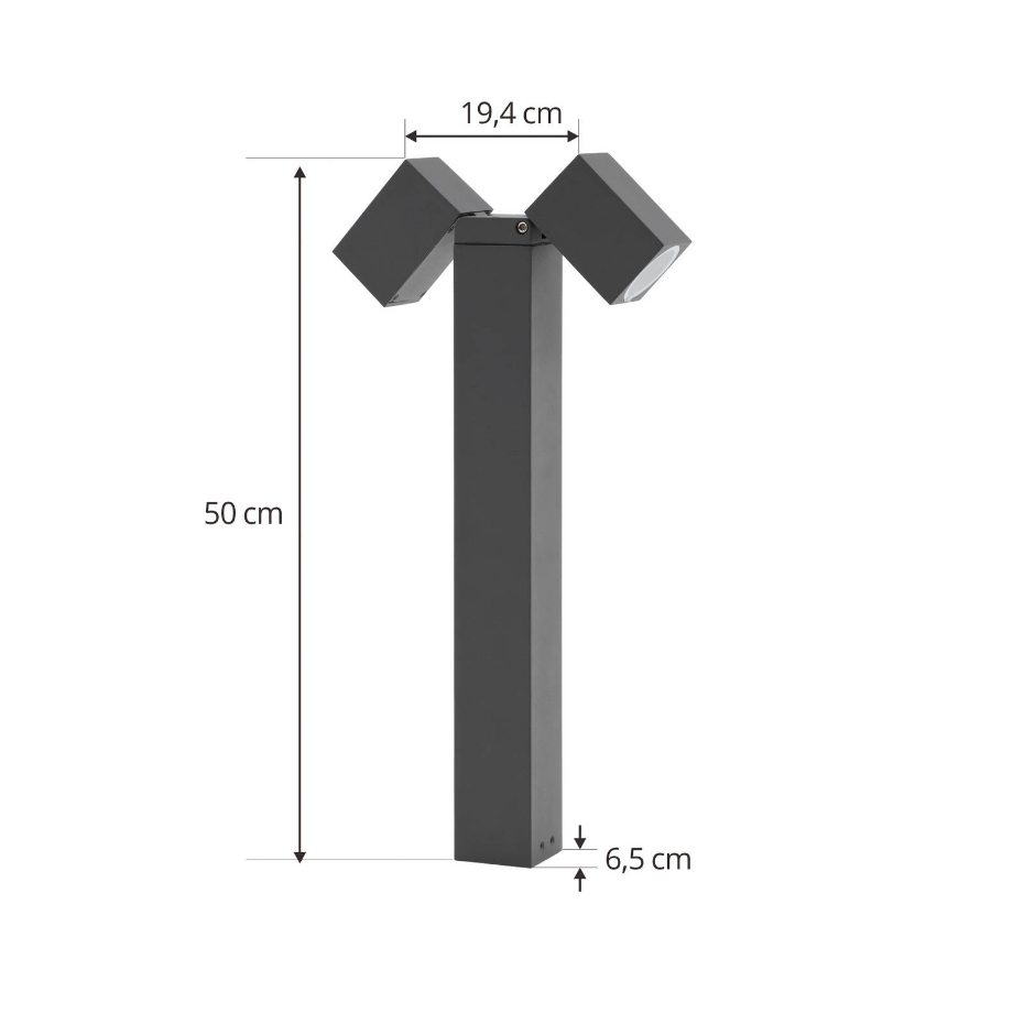 Luminaire extérieur en aluminium moderne