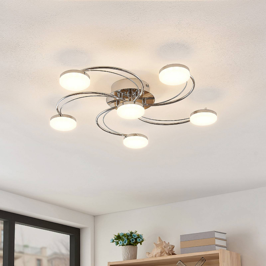 Plafonnier en métal moderneLED, Rouven