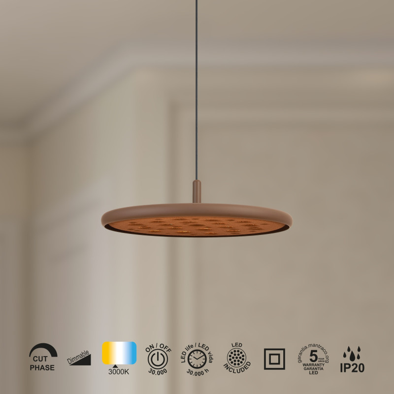 Suspension en aluminium vintage, D.18