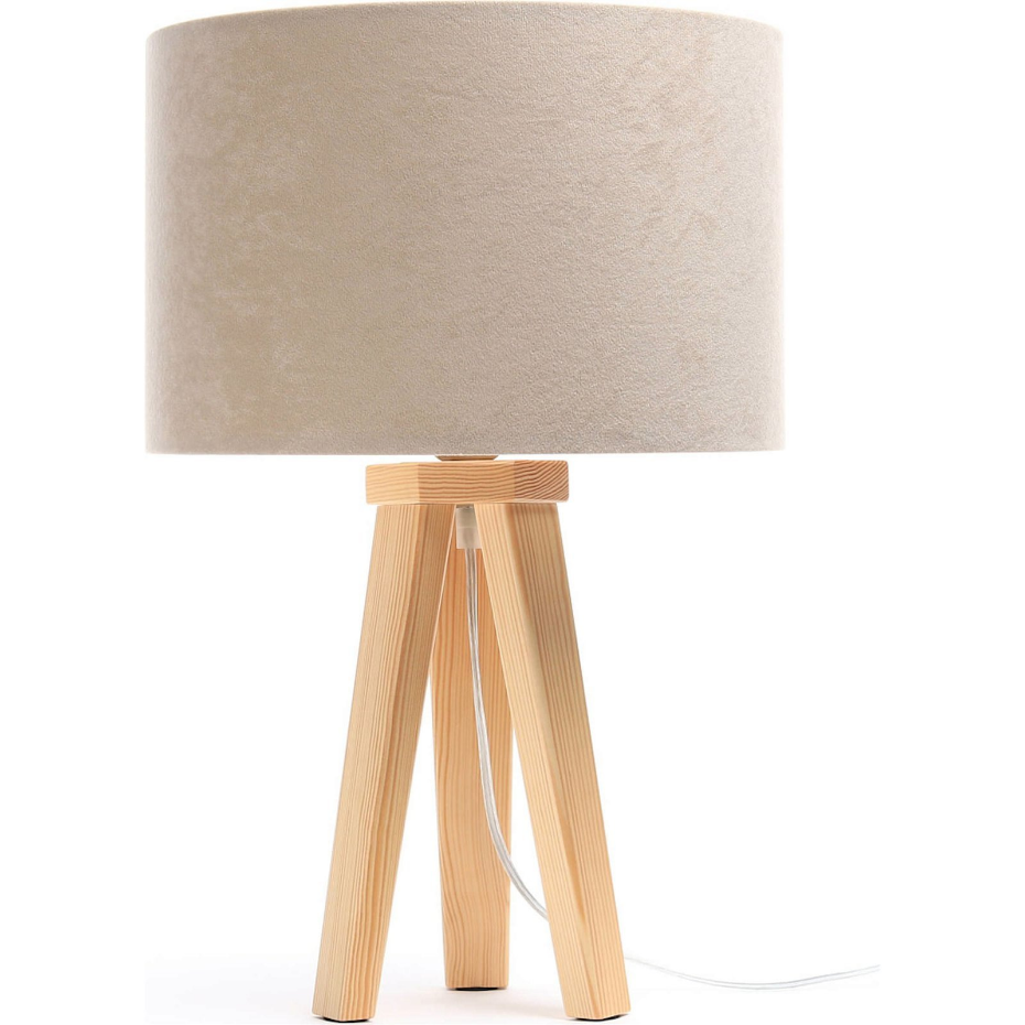 Lampe de chevet en bois Glamour