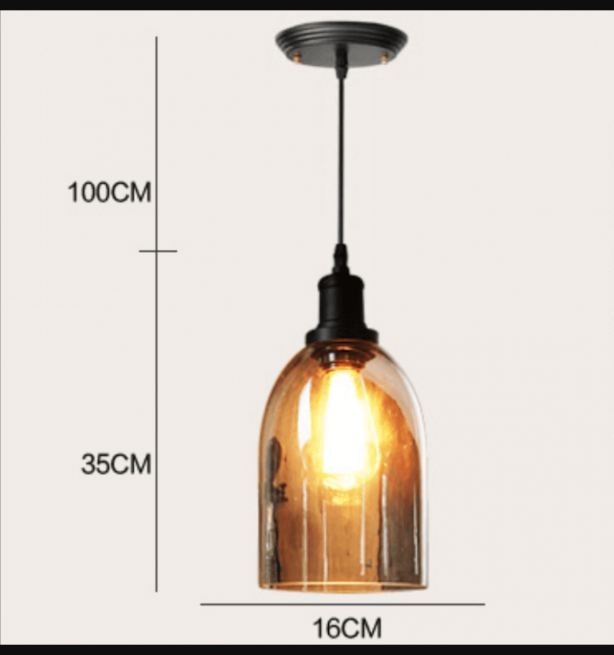 Suspension cloche verre transparent - GLORIA