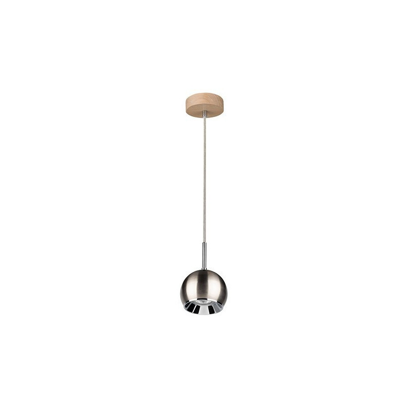 Petite suspension Isidore Boule Metal chrome mat