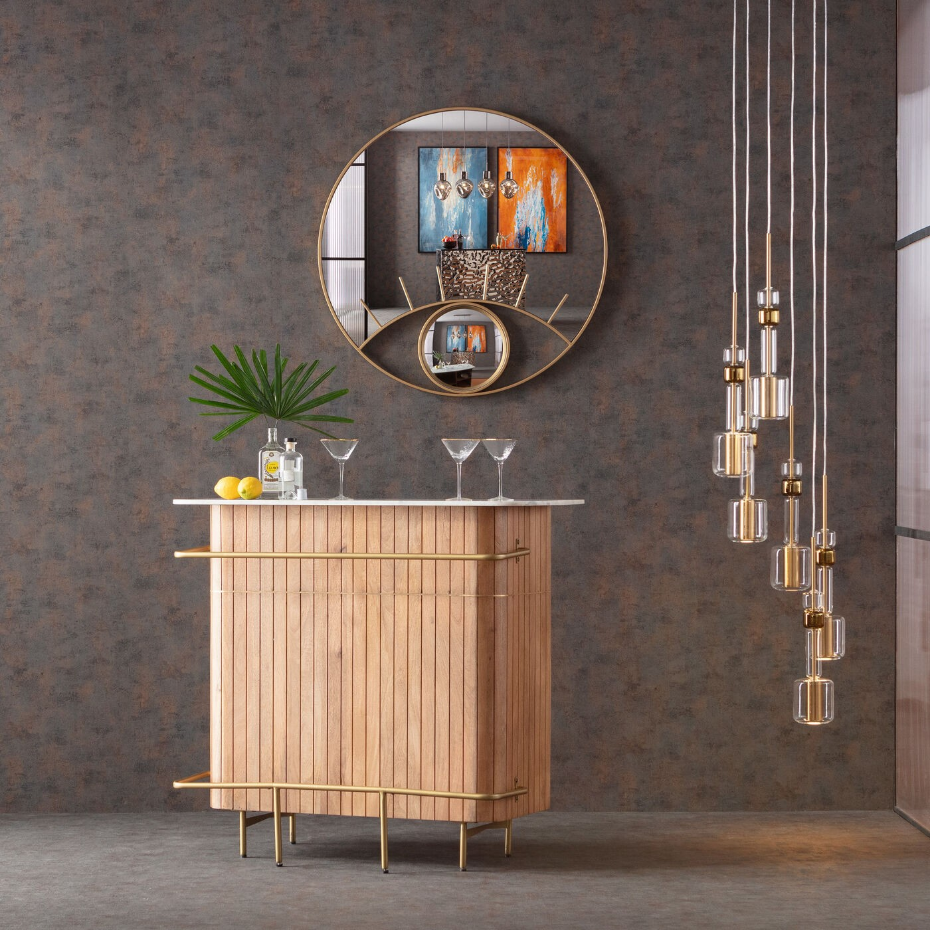 Suspension en verre et acier, CANDY BAR
