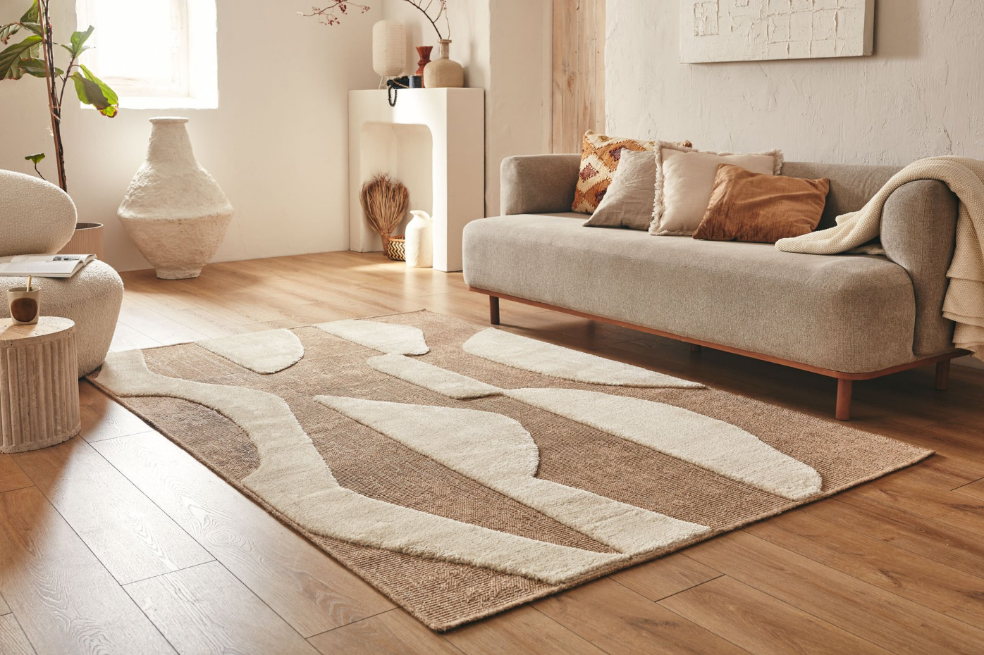 Tapis de salon reliefs PALMA