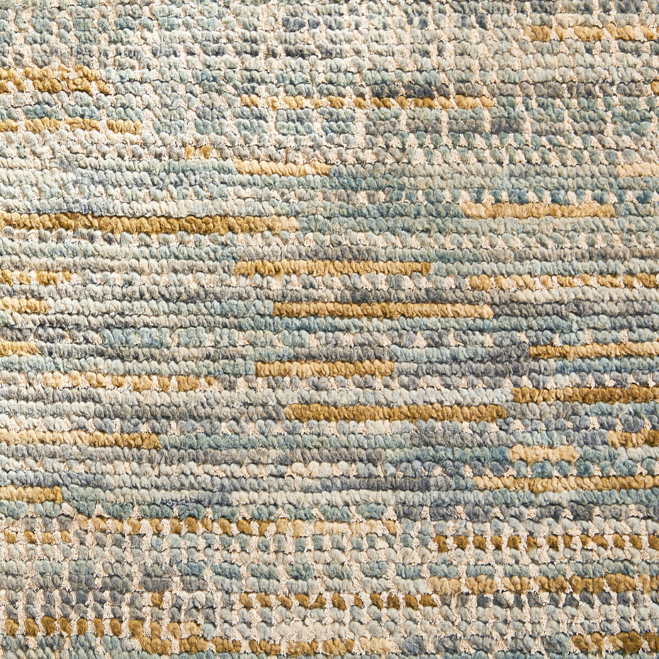 Tapis noué laine et soie de sari, Sarini