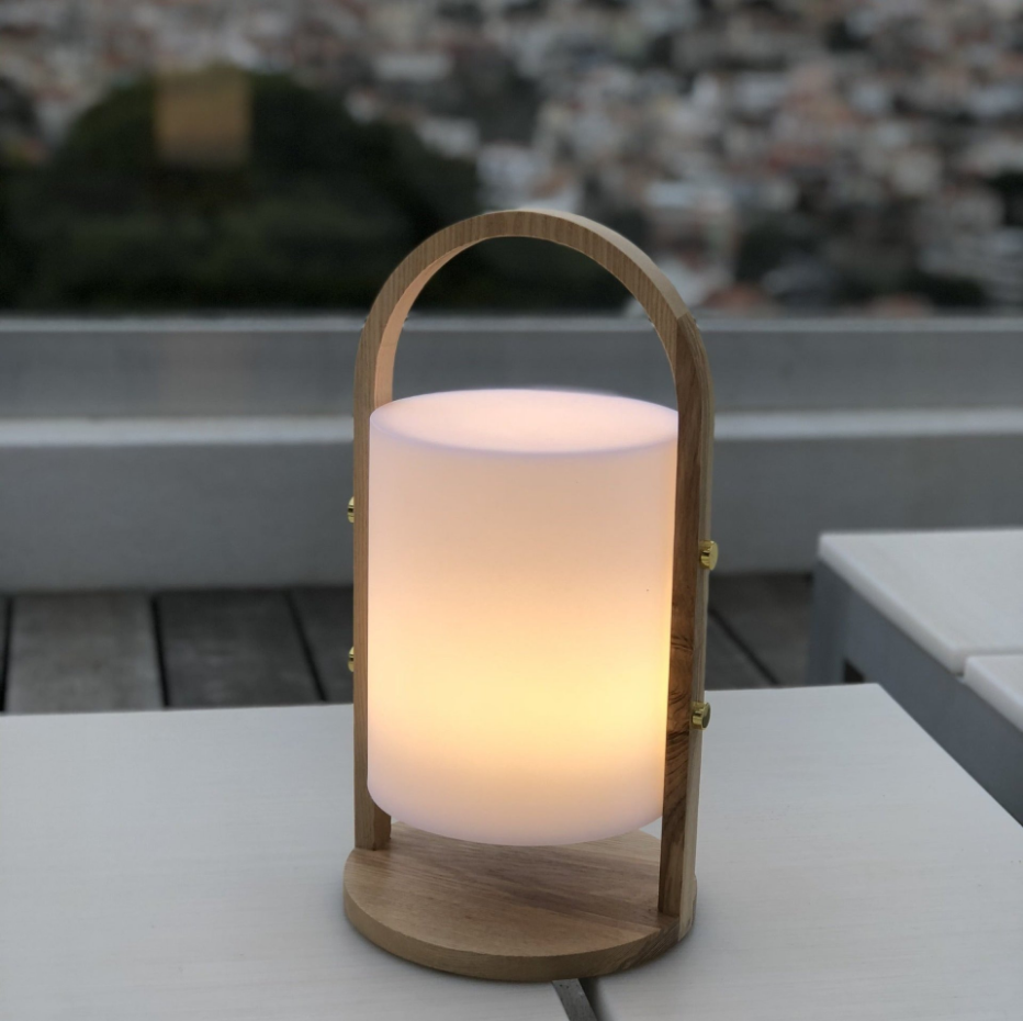 Lanterne sans fil LED WOODY H37cm