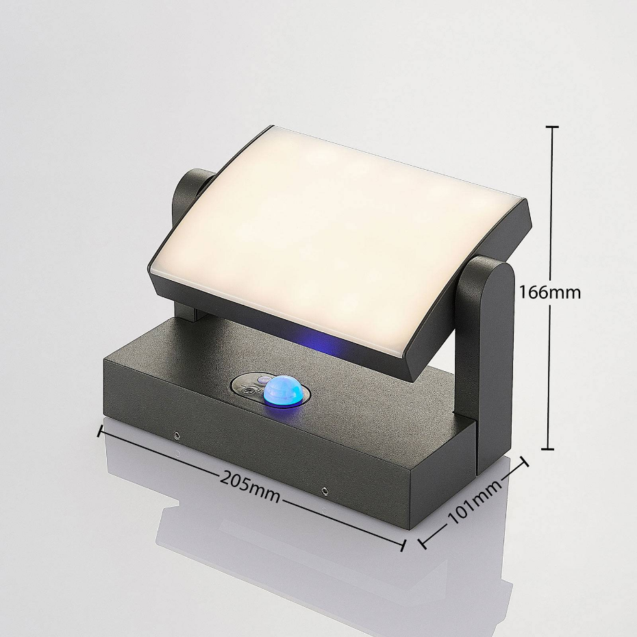 Lampe solaire extérieure en aluminiumLED