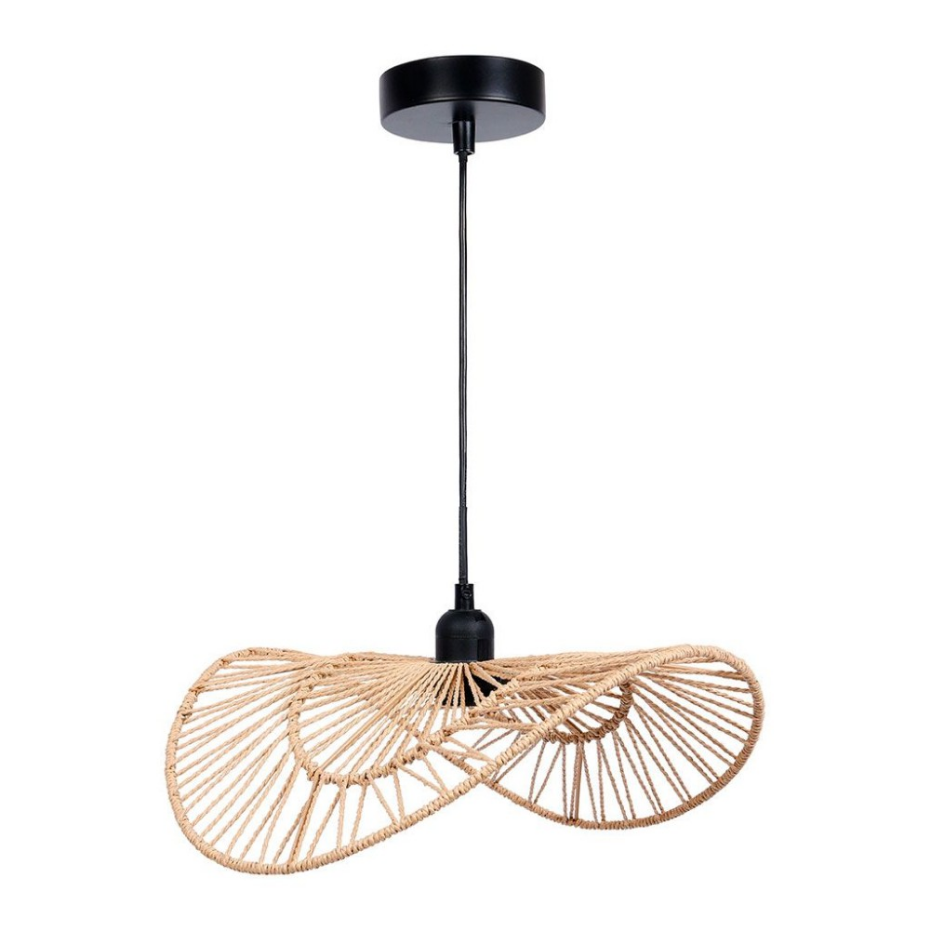 Suspension En Métal Et Corde Beige