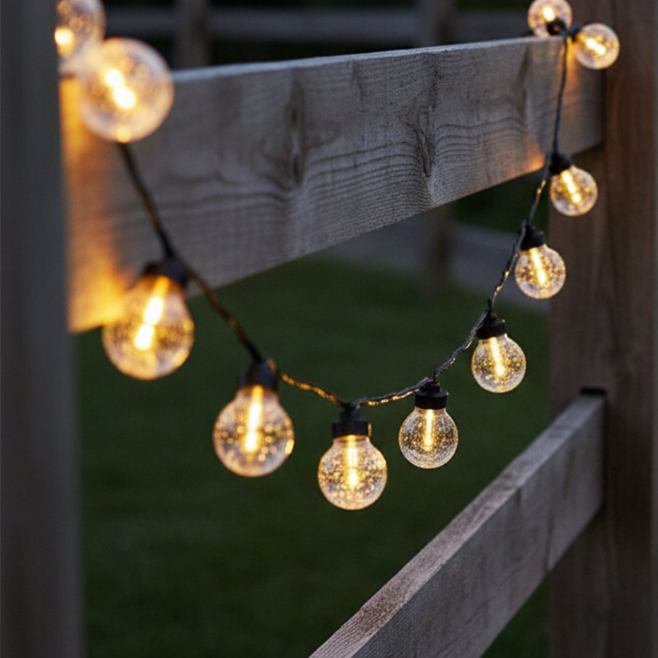 Guirlande solaire BUBBLE 25 ampoules bulles 20M