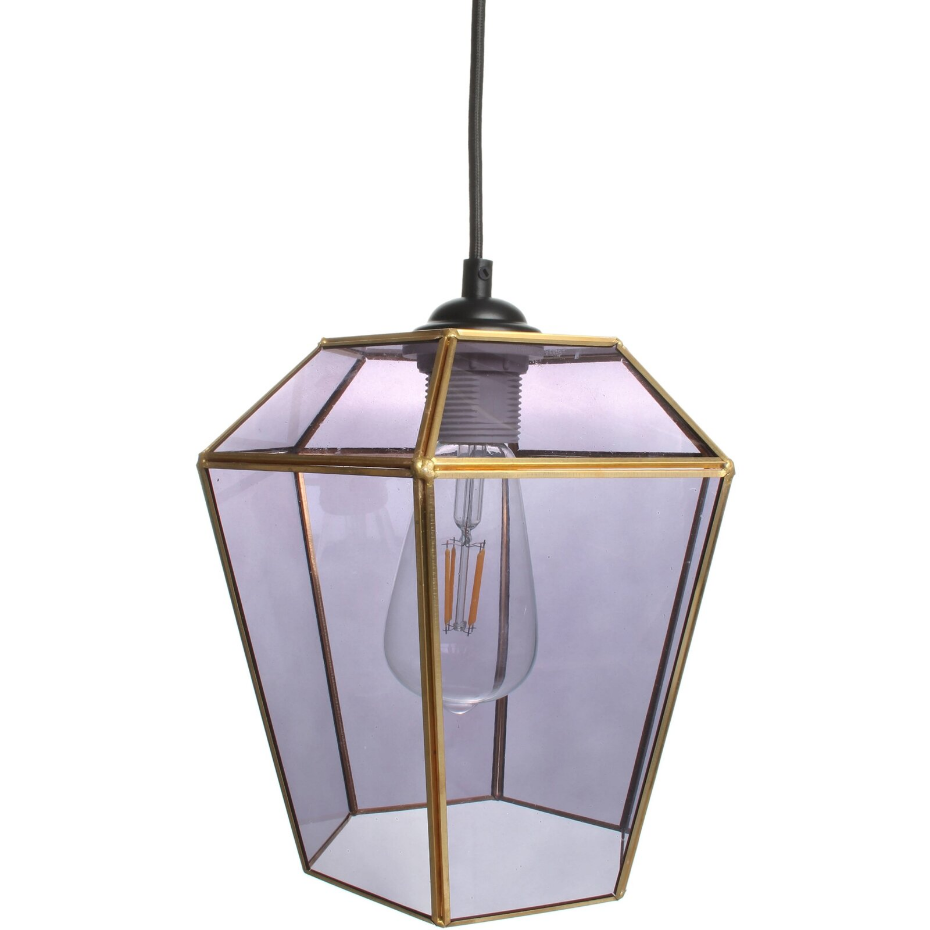 Lampe suspendue en verre Terias
