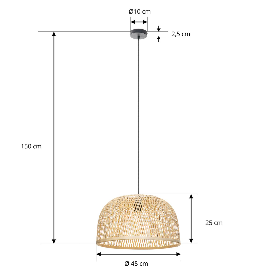 Suspension en bambou traditionnelle, Dabila