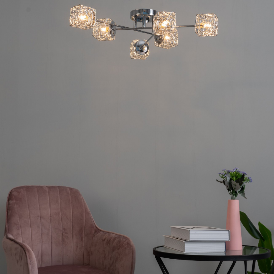 Plafonnier design 6 branches - APHYSE