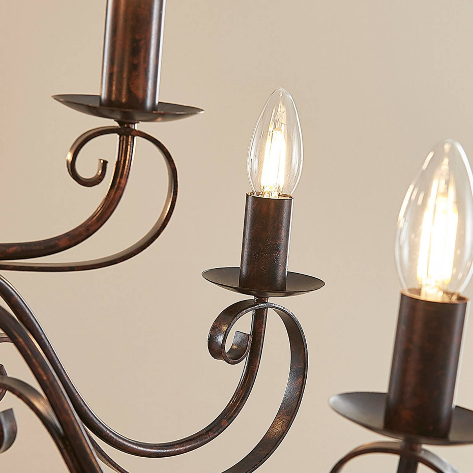 Lustre en métal traditionnel, Caleb