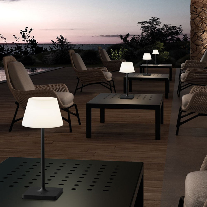 Lampe Sans Fil Exterieur Mash Noir Ip44