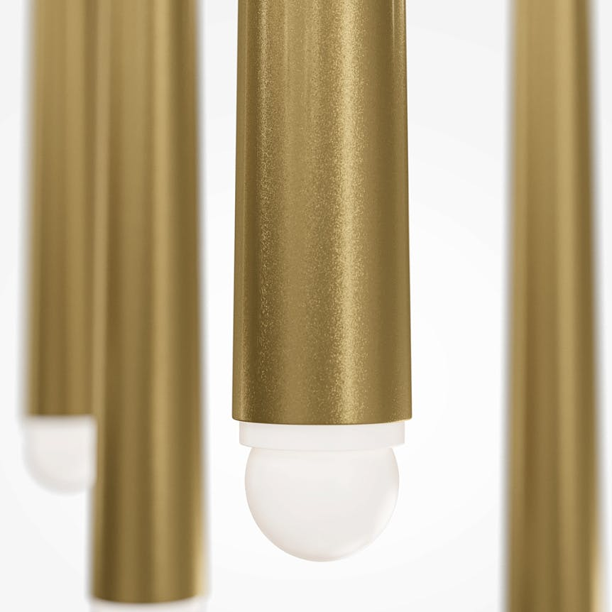Suspension design 5 tiges à LED AURORA