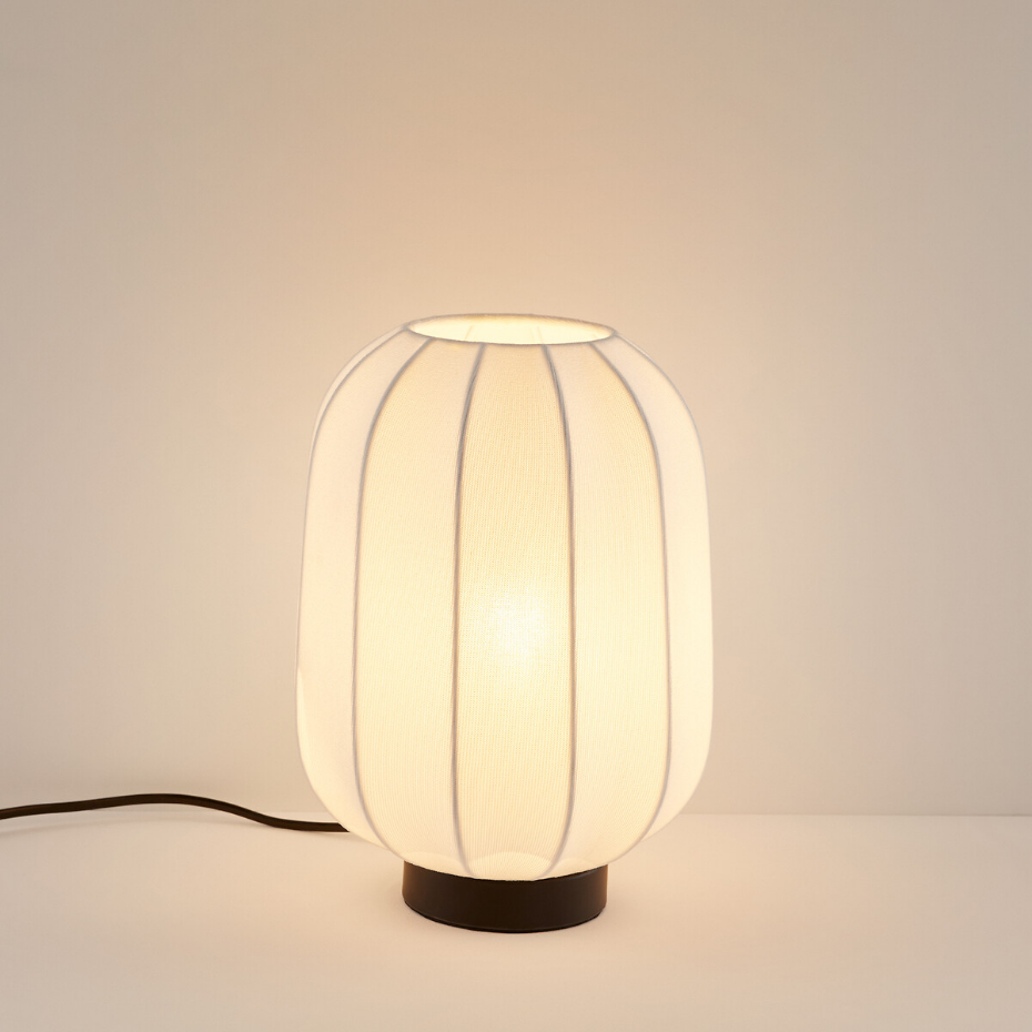 Lampe à poser métal fer et maille, Aldo
