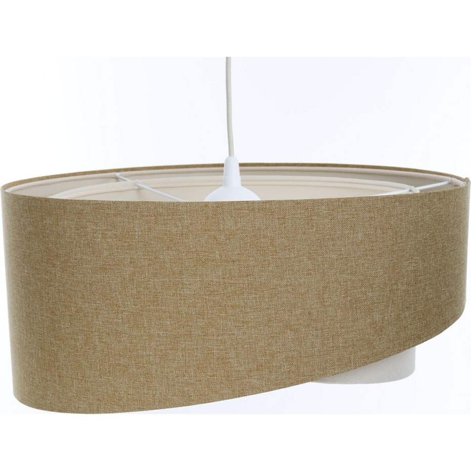 Suspension en lin rond Boho
