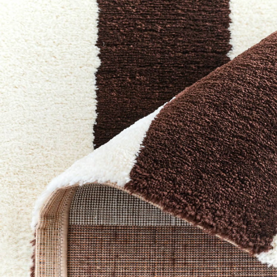 Tapis bicolore à rayures GROOVY