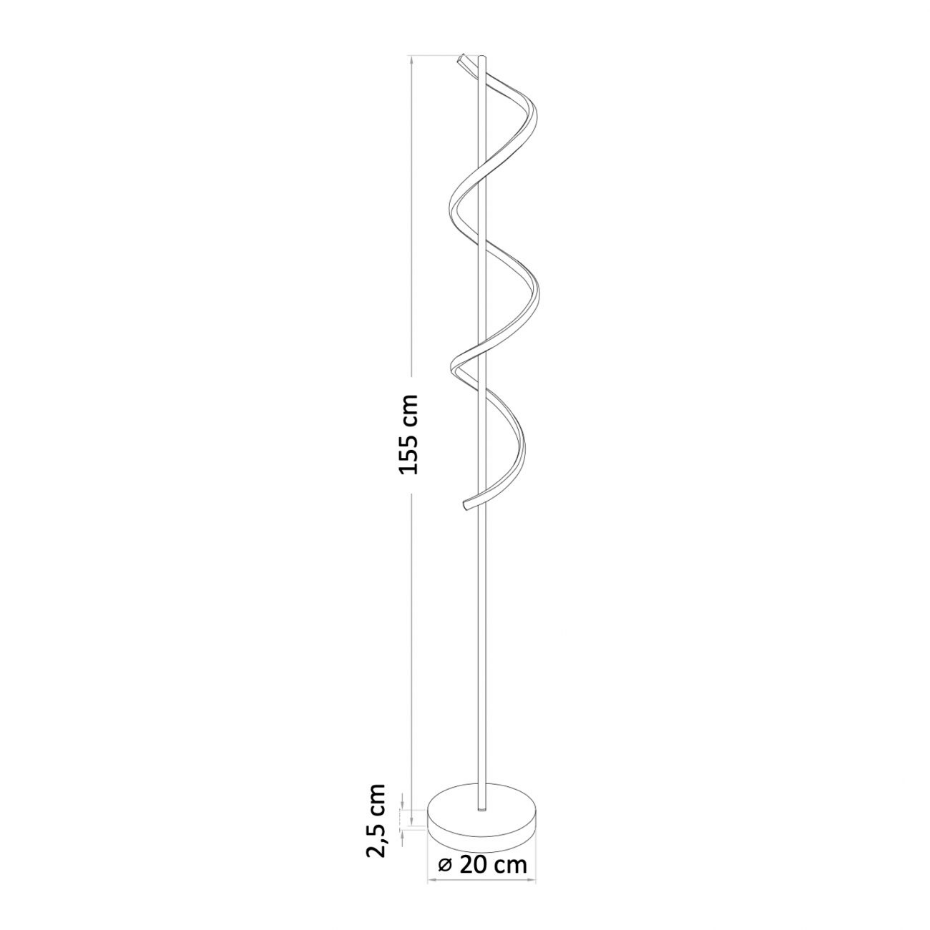 Lampadaire au design saisissant - SIMARIA