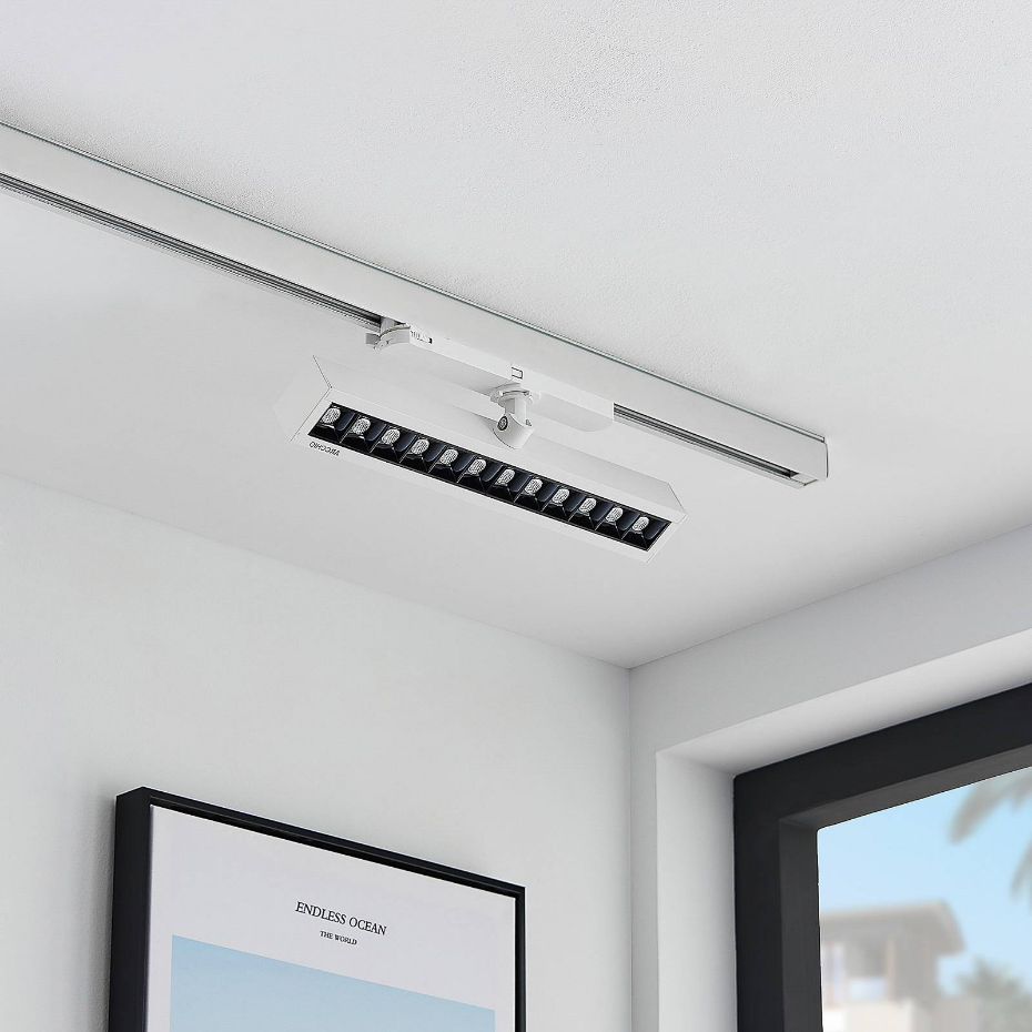 Projecteur pour rail électrique en aluminiumLED
