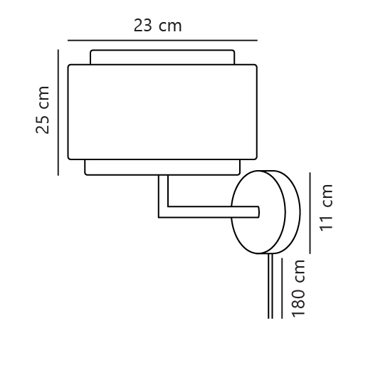Applique murale TAKAI Inox