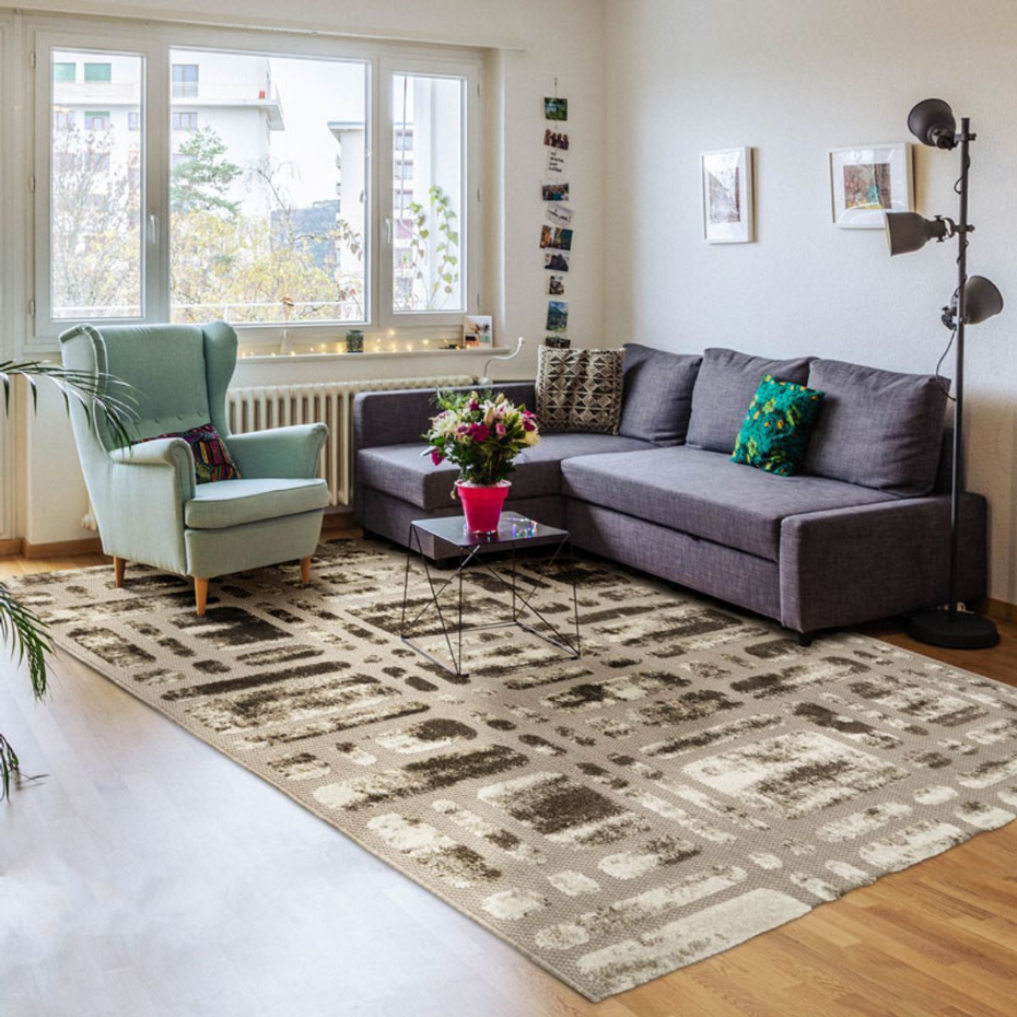 Tapis moderne salon      DEHORS-DEDANS LABY