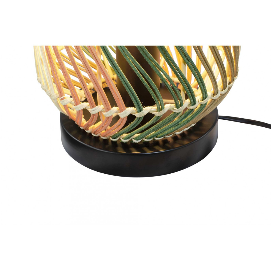 Lampe en rotin & métal, FOSCO