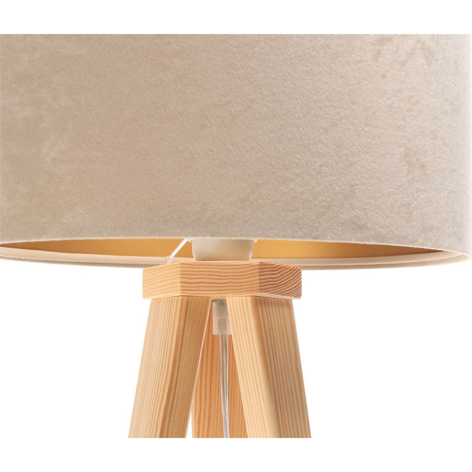 Lampe de chevet en bois Glamour